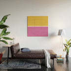 Color Block II Yellow Pink Wood Wall Art Gallery Image 2
