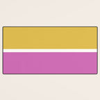 Color Block II Yellow Pink Desk Mat Gallery Image 3