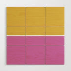 Color Block II Yellow Pink Wood Wall Art Gallery Image 1
