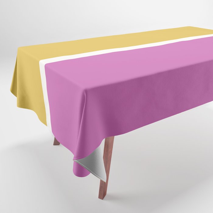 Color Block II Yellow Pink Tablecloth Gallery Image 1
