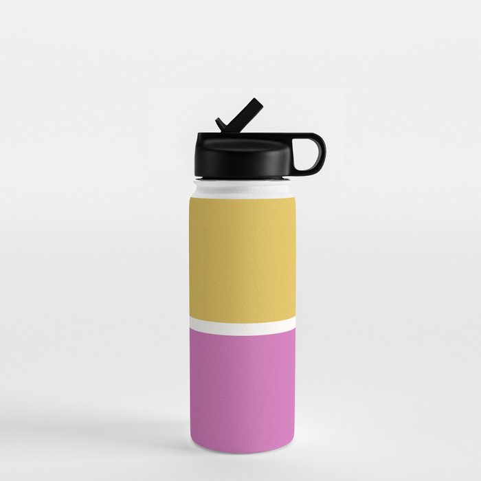 Color Block II Yellow Pink Water Bottle Gallery Image 1