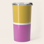 Color Block II Yellow Pink Travel Mug Gallery Image 2