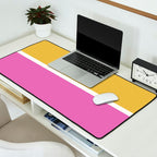Color Block II Yellow Pink Desk Mat Gallery Image 2