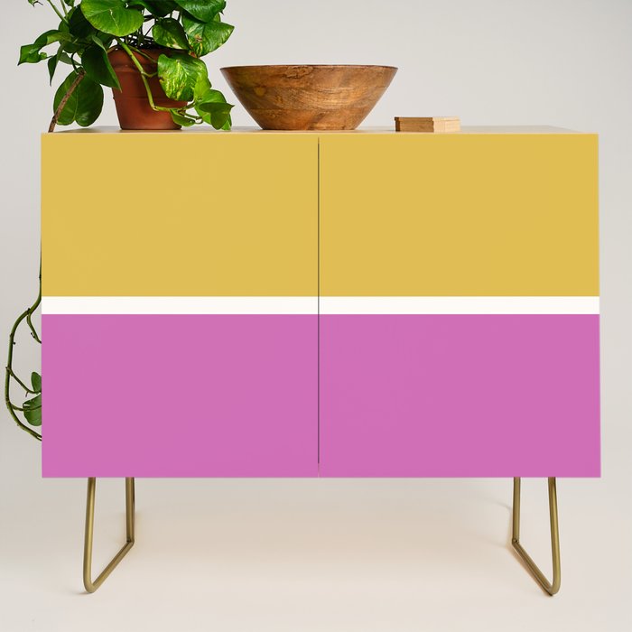Color Block II Yellow Pink Credenza Gallery Image 1