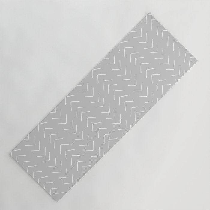 Boho Big Arrows in Grey Yoga Mat Gallery Image 1
