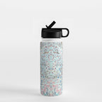 Antique Pastel Blue Persian Kashan Rug Print Water Bottle Gallery Image 1