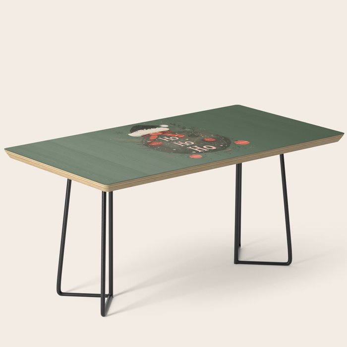 Festive Ho Ho Ho Bauble Green  Coffee Table Gallery Image 1