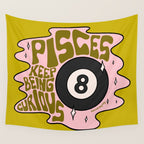 Pisces Magic 8 Ball Wall Tapestry Gallery Image 4