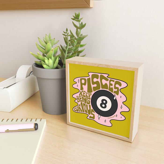 Pisces Magic 8 Ball Mini Art Print Gallery Image 2