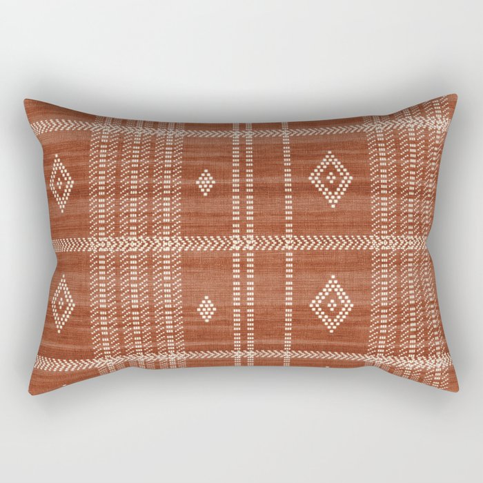 Musa in Rust Rectangular Pillow Gallery Image 2