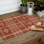 Musa in Rust Outdoor Rug Gallery Image 2