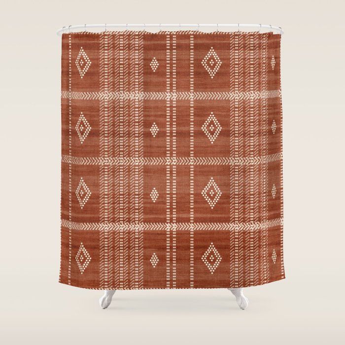 Musa in Rust Shower Curtain Gallery Image 1