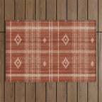 Musa in Rust Outdoor Rug Gallery Image 1