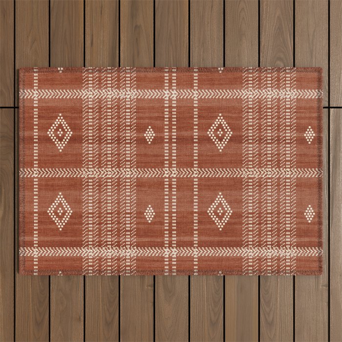 Musa in Rust Outdoor Rug Gallery Image 1