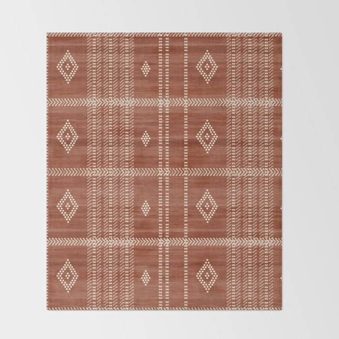 Musa in Rust Throw Blanket Gallery Image 2