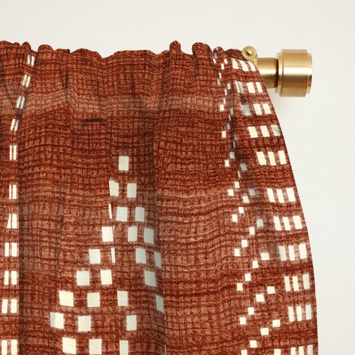 Musa in Rust Window Curtain Gallery Image 2