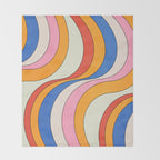 Retro Waves Throw Blanket Gallery Image 2