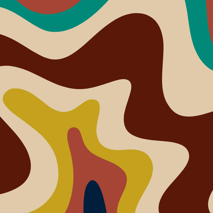 Retro Liquid Swirl 70s Abstract Pattern 4 Coffee Mug Gallery Image 2