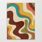 Retro Liquid Swirl 70s Abstract Pattern 4 Notebook Gallery Image 4