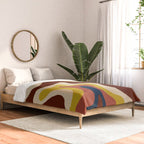 Retro Liquid Swirl 70s Abstract Pattern 4 Comforter Gallery Image 2