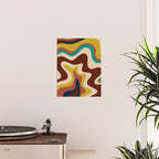 Retro Liquid Swirl 70s Abstract Pattern 4 Poster Gallery Image 2