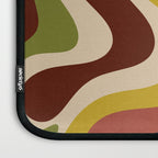 Retro Liquid Swirl 70s Abstract Pattern 4 Laptop Sleeve Gallery Image 3