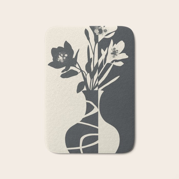 Botanical Contrast 2 Bath Mat Gallery Image 1