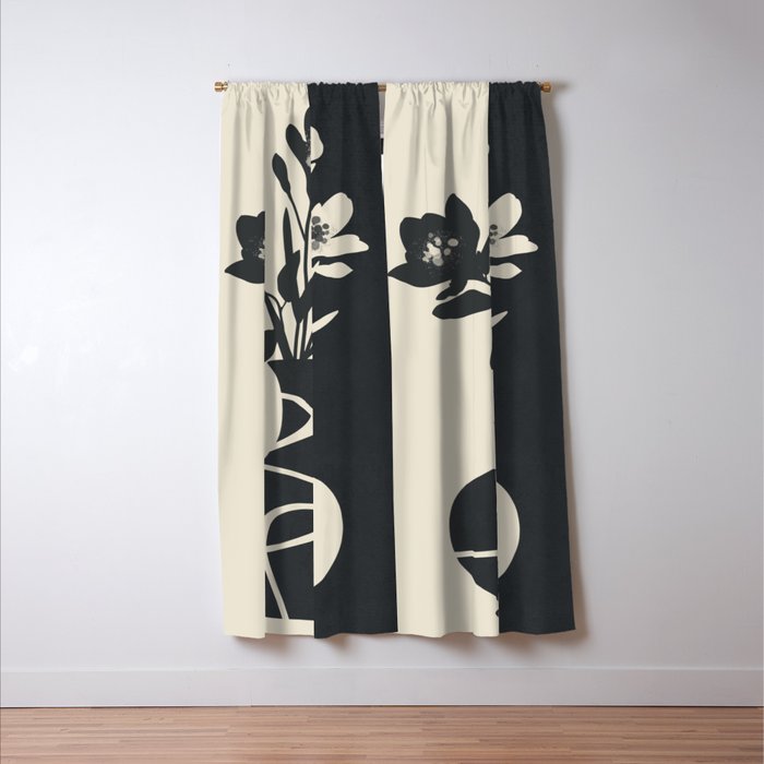 Botanical Contrast 2 Window Curtain Gallery Image 3
