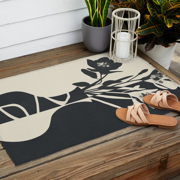 Botanical Contrast 2 Outdoor Rug Gallery Image 2