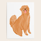 Happy Golden Retriever Poster Gallery Image 4