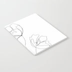 Poppies Minimal Line Art Notebook Gallery Image 2