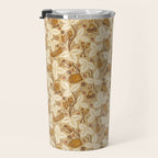 Summer Camping - Gold and cream Travel Mug Gallery Image 3
