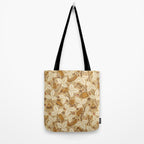 Summer Camping - Gold and cream Tote Bag Gallery Image 2