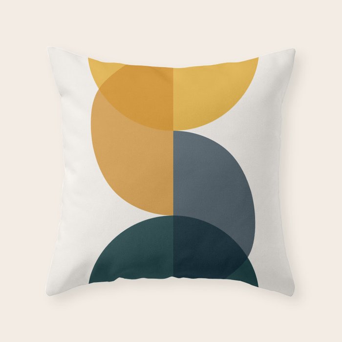 Geometric Harmony IX Throw Pillow Gallery Image 1
