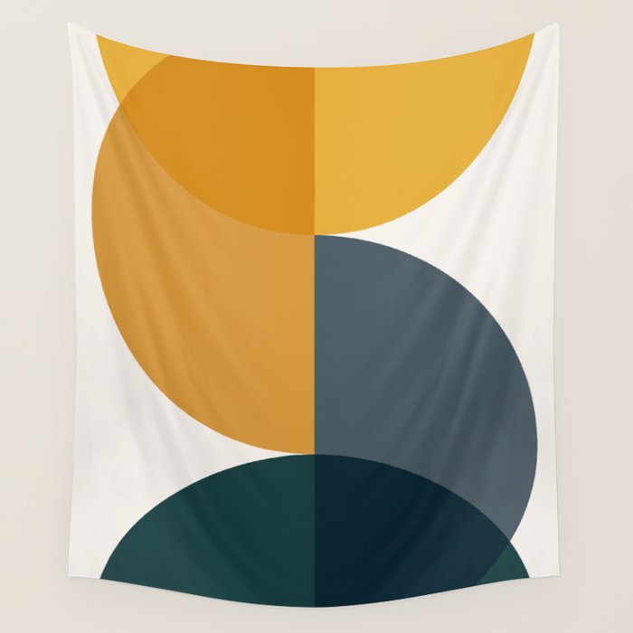 Geometric Harmony IX Wall Tapestry Gallery Image 4