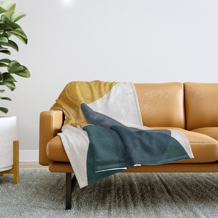 Geometric Harmony IX Throw Blanket Gallery Image 1