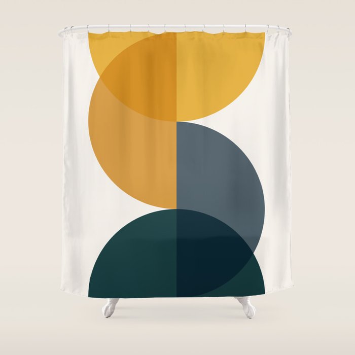 Geometric Harmony IX Shower Curtain Gallery Image 1