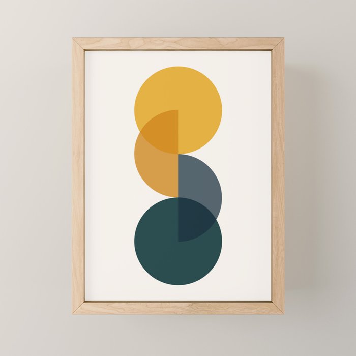 Geometric Harmony IX Mini Art Print Gallery Image 1