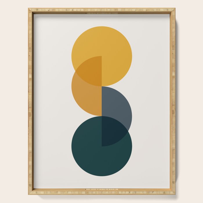 Geometric Harmony IX Serving Tray Gallery Image 1