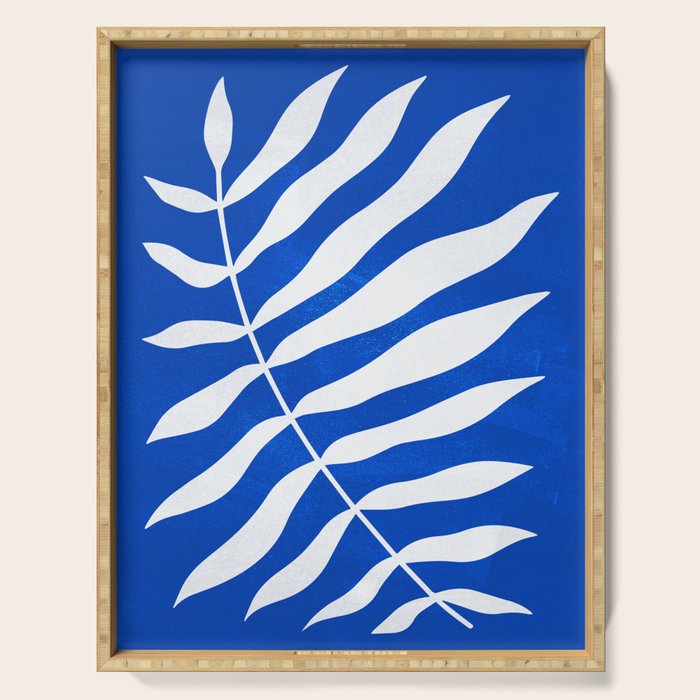Wild Ferns: Persian Blue Edition Serving Tray Gallery Image 1