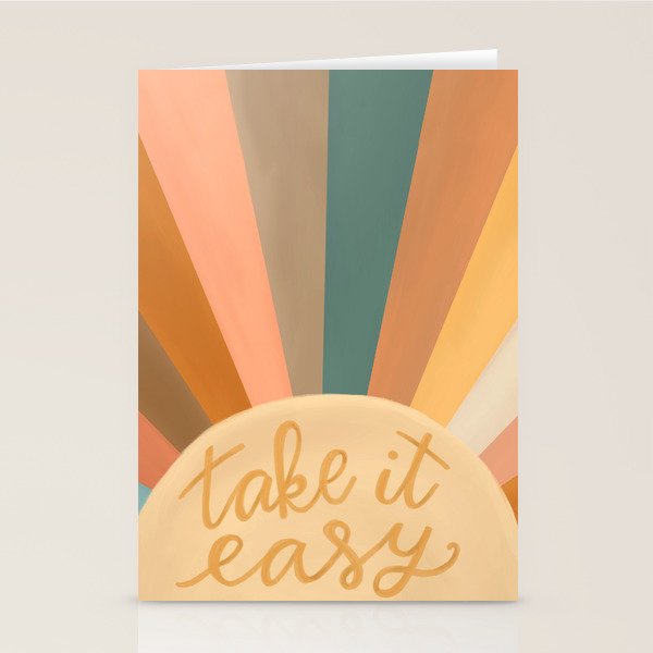 Take It Easy, Sunshine Stationery Card