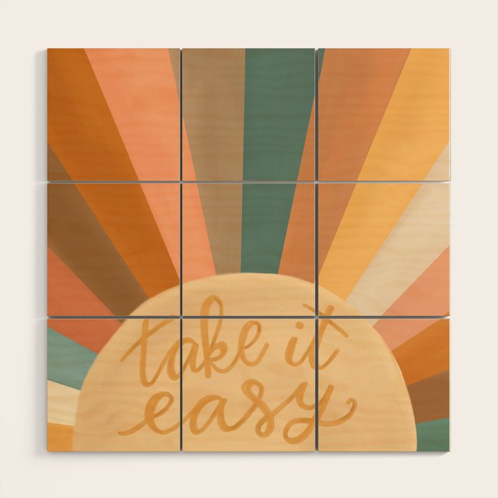 Take It Easy, Sunshine Wood Wall Art Gallery Image 1