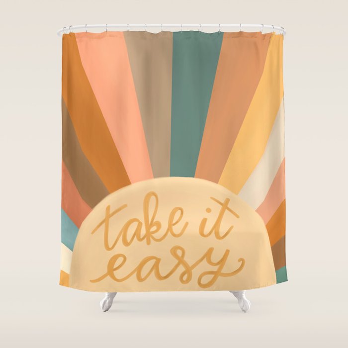 Take It Easy, Sunshine Shower Curtain Gallery Image 1