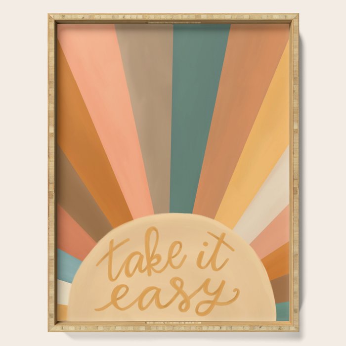 Take It Easy, Sunshine Serving Tray Gallery Image 1