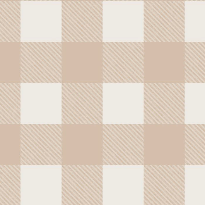 Gingham Cloth / Beige Checks Coffee Mug Gallery Image 2