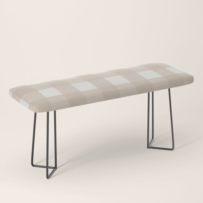 Gingham Cloth / Beige Checks Bench Gallery Image 1