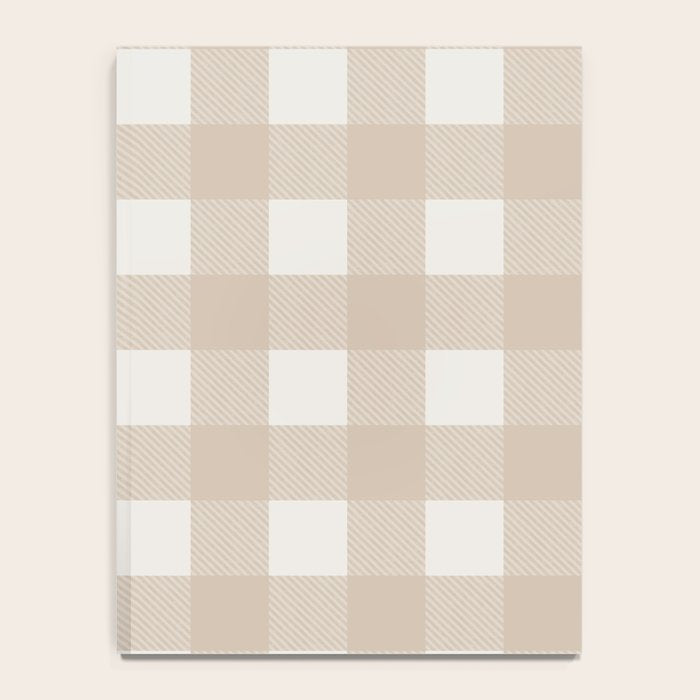 Gingham Cloth / Beige Checks Notebook Gallery Image 4