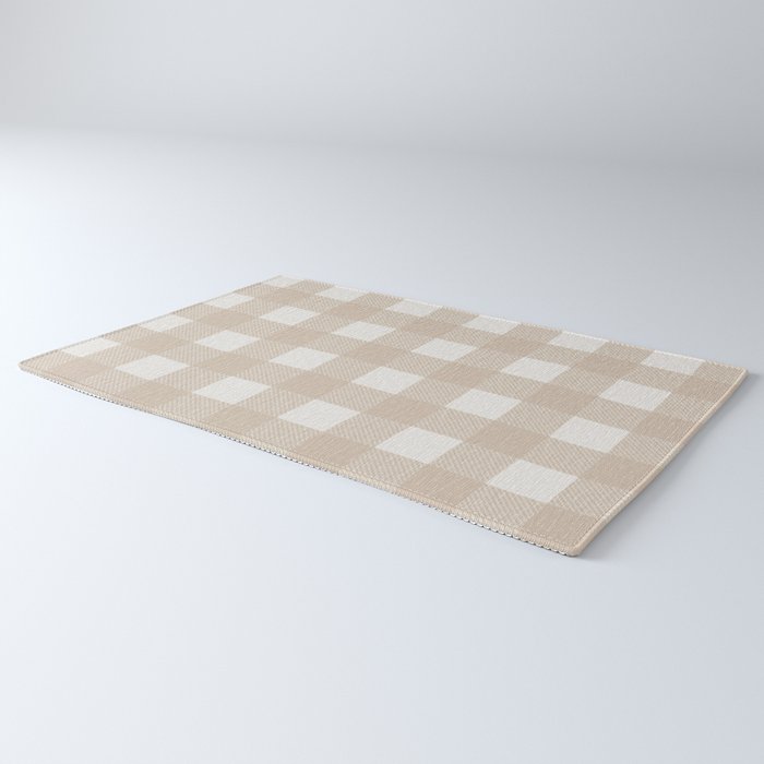 Gingham Cloth / Beige Checks Rug Gallery Image 3