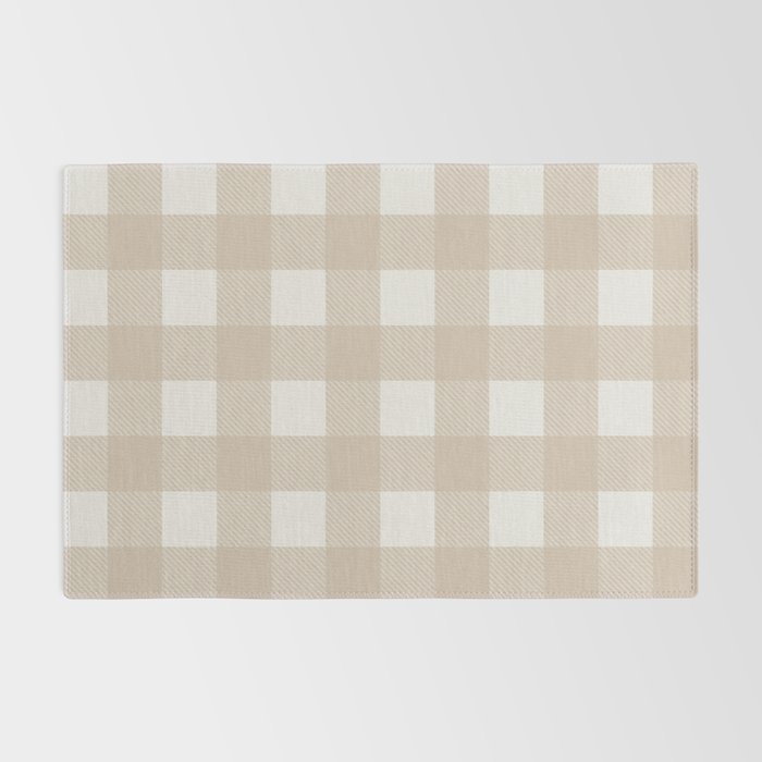 Gingham Cloth / Beige Checks Rug Gallery Image 2