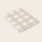 Gingham Cloth / Beige Checks Notebook Gallery Image 3